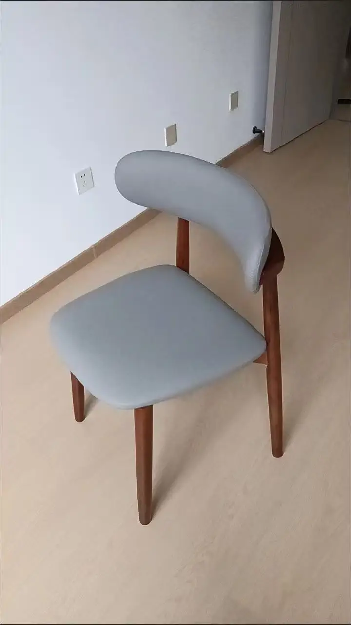 Simple Casual Backrest Chair Multipurpose Negotiation Seat For Cafe Home Restaurant Reception Area Furniture