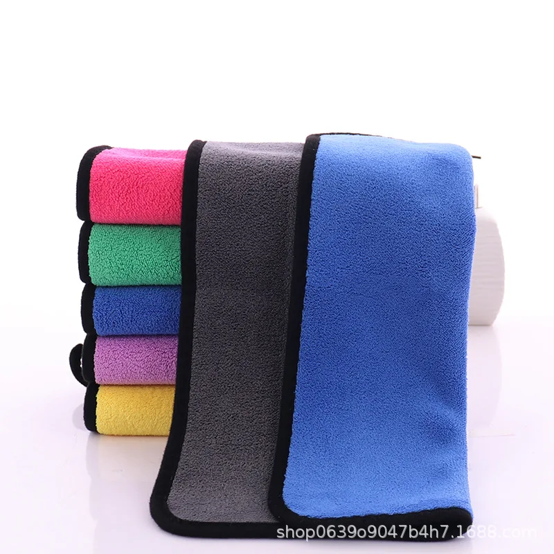 Strictly selected, thickened car wash towels are not easy to lose hair, car cloth is durable, cleaning towel absorbs water and d