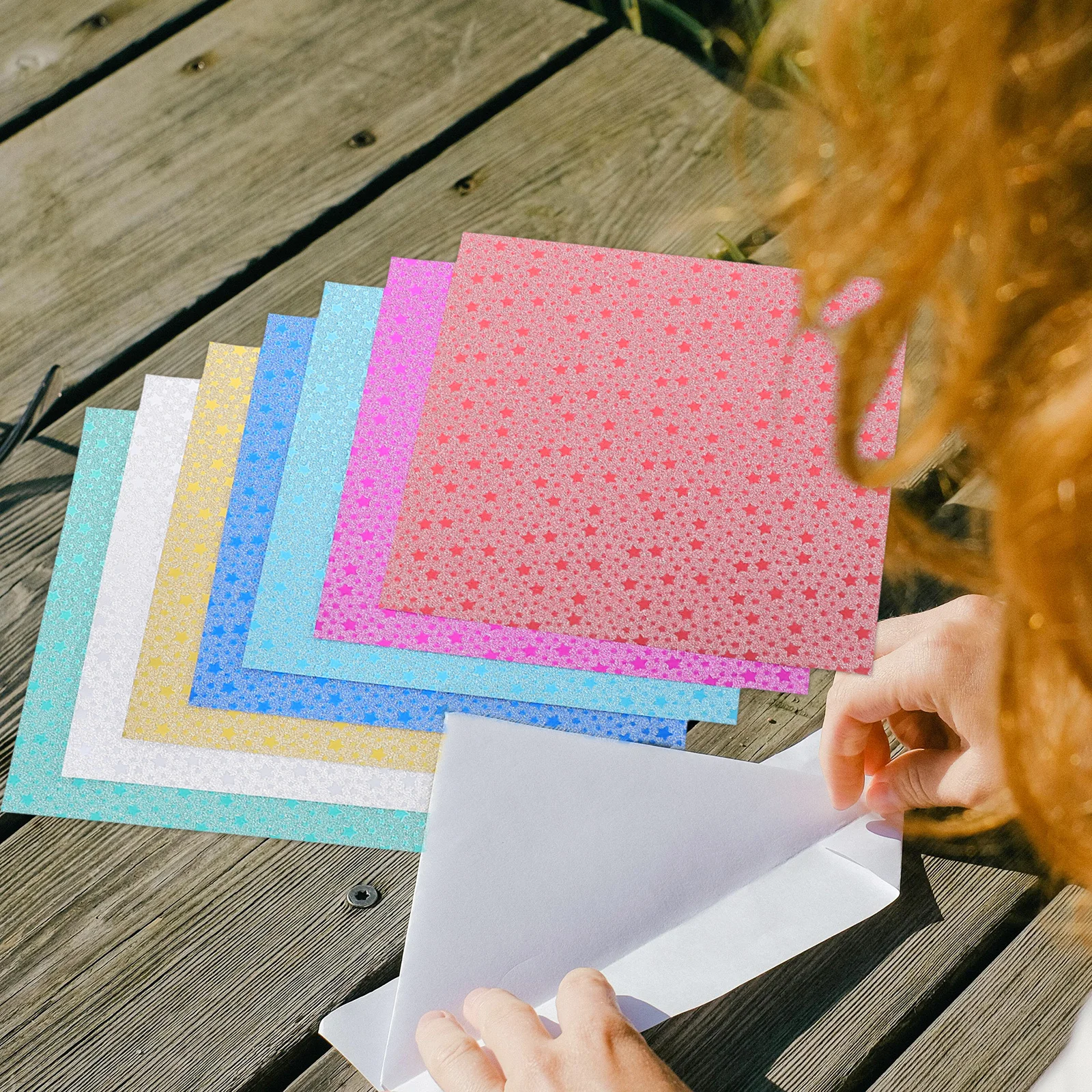 28 قطعة بطاقات لامعة قزحي الألوان اوريغامي ورقة لامعة مربع ورقة للأطفال Diy بها بنفسك الزينة الحرف سكرابوكينغ مشاريع احباط