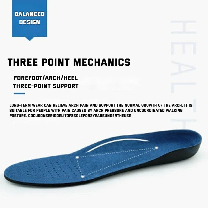 Sports Orthopedic Insole Flat Foot Orthopedic Arch Support Insoles Men and Women Shoe Pad EVA Sports Insert Sneaker Cushion Sole image 5