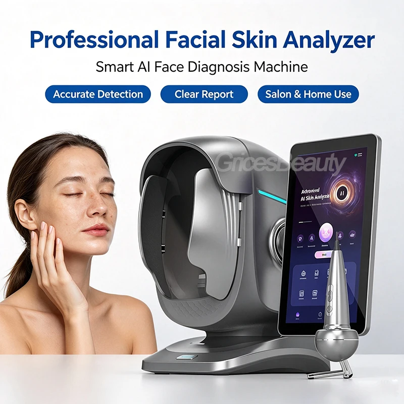 X3 Pro Intelligent Skin Tester Multi Light Source Skin Wrinkle Pigment Moisture Analysis Machine Handheld Microscope Detector