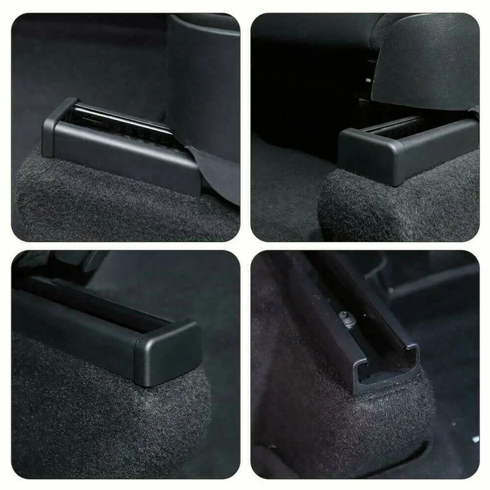 4Pcs Rear Seat Slide Rail Soft Rubber Plug Protection Car Interior Function Accessories For Tesla Model 3 Model Y 2021 NEW