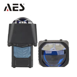 AES 2PCS 1.5'' P5-Ultra Matrix Dual Laser led Projector Lens 52W Premium Auto Lights Matrix Mini Lens For All Car Models