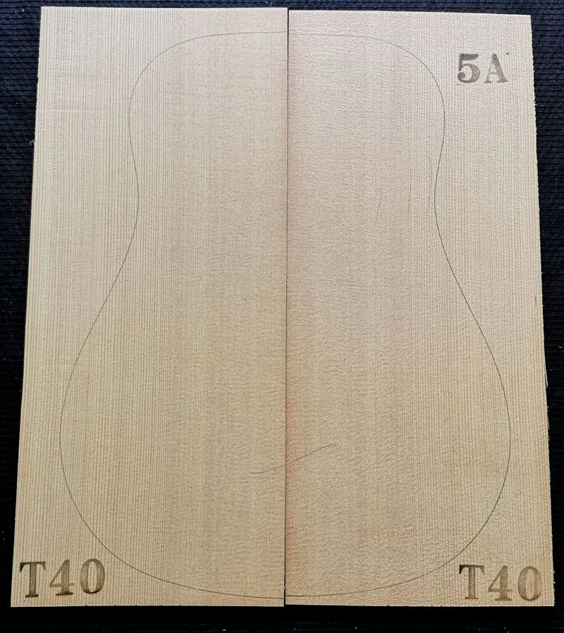 1SET AAAAA photo selection of sitka spruce guitar veneer guitar panel wool wood shandong hongyin 540*220*4.5mm