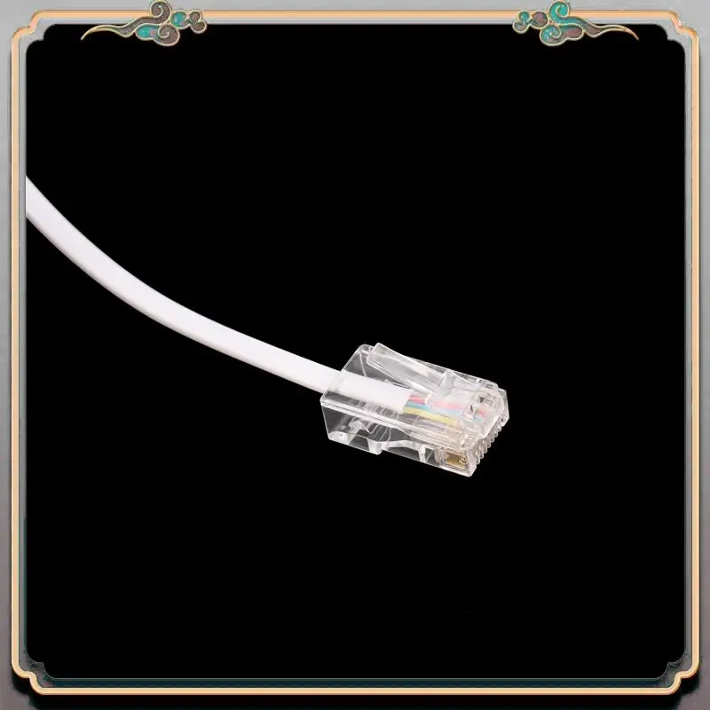 Durable 5X RJ11 6P4C To RJ45 8P4C Modular Phone Internet Extension Cable 3 Meter