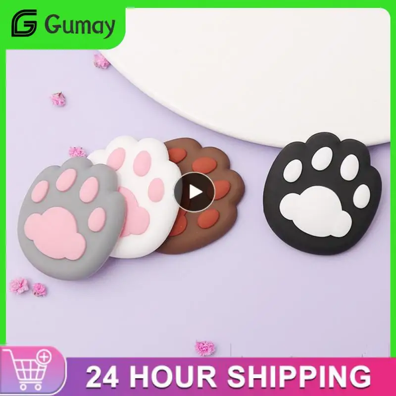 Cute Cat Paw Silicone Anti-Collision Wall Protector Door Handle Crash Pad Bumper Rubber Stopper Wall Mute Crash Pad