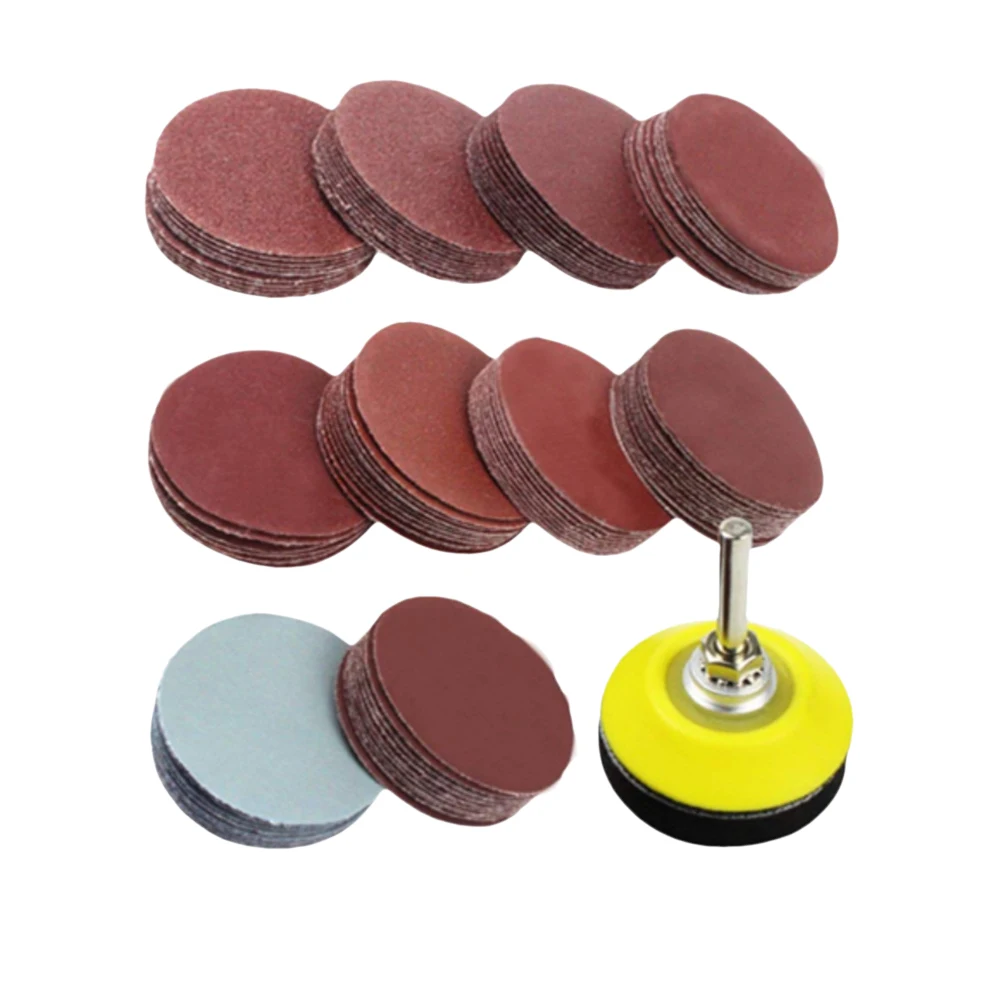 

100Pcs Sanding Discs Pad Kit 2 Inch 80-3000 Grit Durable Backer Plate Drill Rotary Tool Accessory Polishing Cleaning