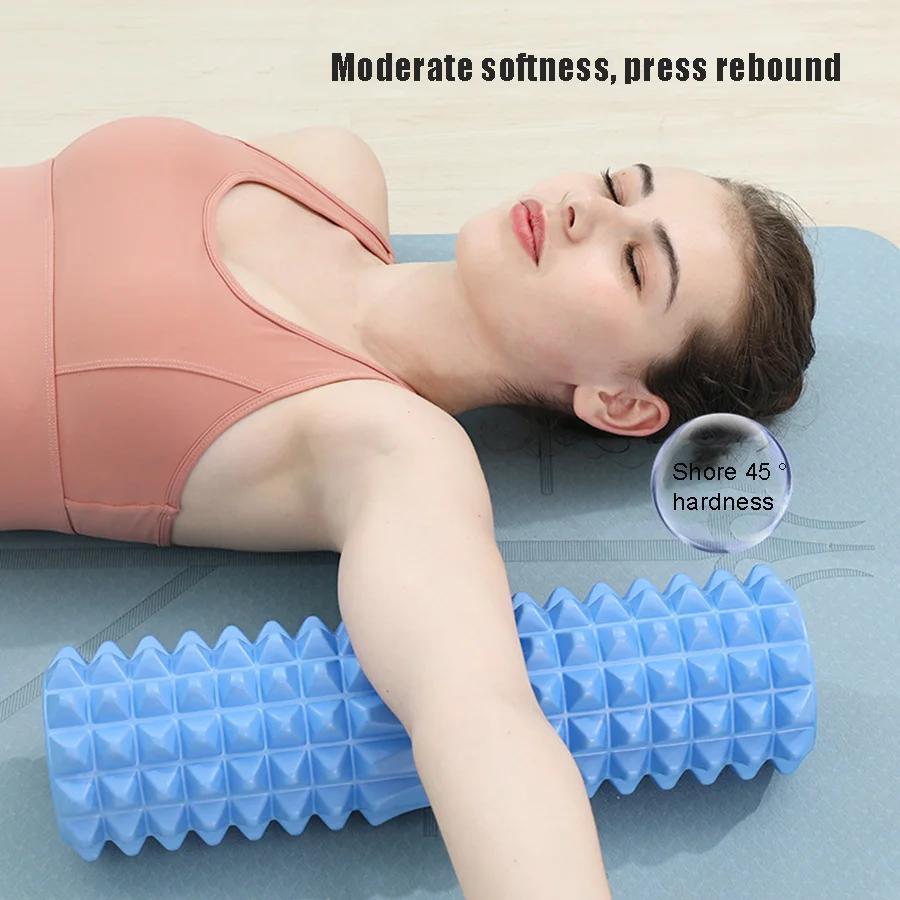 EVA Foam Roller Muscle Massage Gym Yoga Myofascial Release Roll Column For Sports Shaft Fitness Lumbar Back Fitness Massage