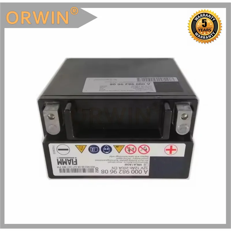 New Auxiliary Battery 12v 12ah 000 982 9608 for Mercedes-Benz W205 W221 W212 W167 W156 W164 W117 W222 W166 W204 0009829608