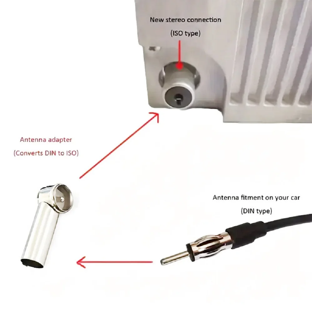 2PCS Car Audio Antenna Plug CAR Plug 2.3mm Elbow Audio Antenna Head Car Truck Adapter Car Radio Stereo Antenna Adapter