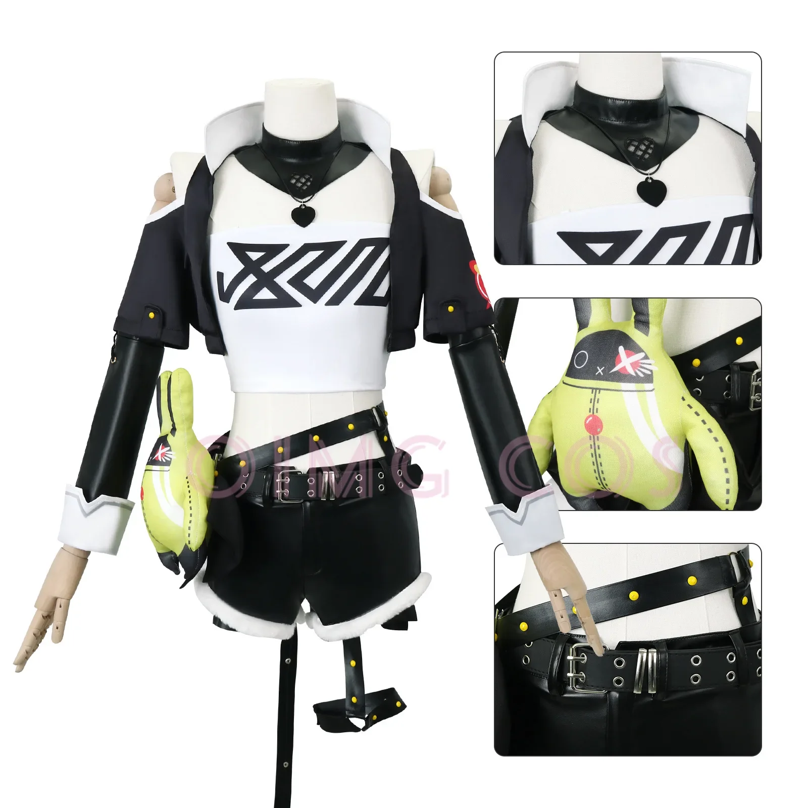Nicole Demara Zenless Zone Zero Cosplay Costume Uniform Wig Anime Halloween Costumes Party  Masquerade Women Game - view 3
