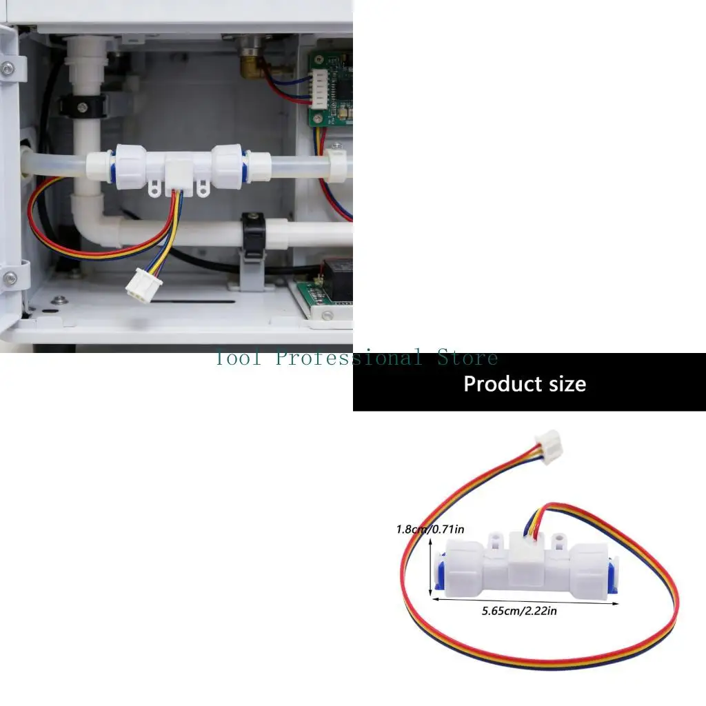 57QF Easy Installation 2 3 Inch Quick Connection Water Flows Sensors Ideal For Coffee Machines And Purifiers Liquid Measurement