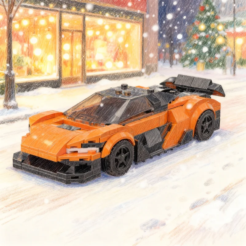 

Набор из 290 деталей: Конструктор MOC McLaren (модель автомобиля), развивающая игрушка для сборки, идеальный подарок на Рождество, День рождения, для творчества детей