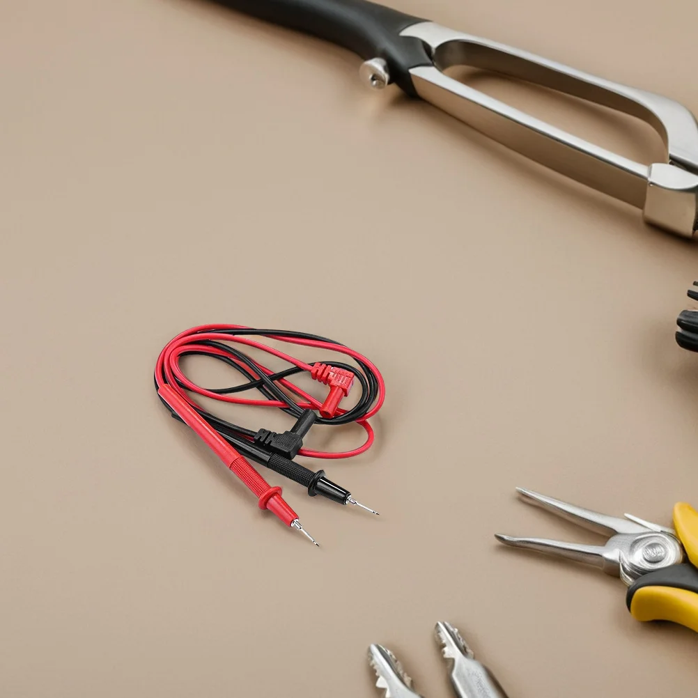 

1000V 10A Test Pen Leads Multimeter Probe Wires Rubber Shrouded Grip Universal Fit Digital Meter Testing Automotive Electrical