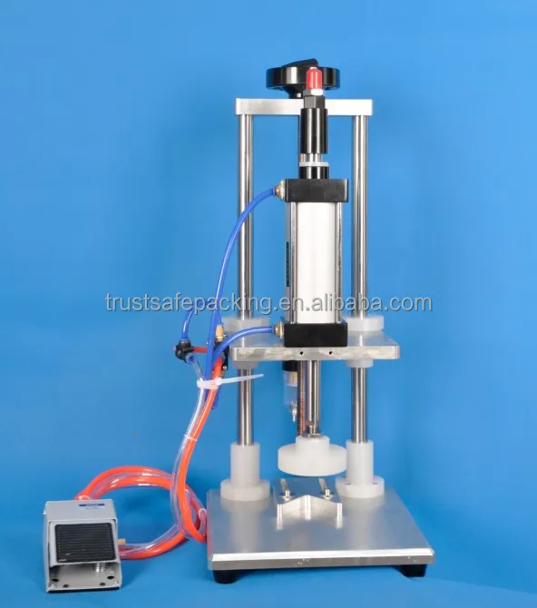 Semi-automatic upgrade pure pneumatic direct pressure perfume bottle corking capping machine tearing and pulling capping machine