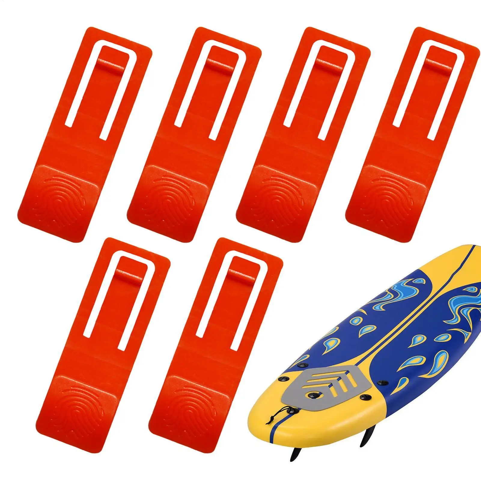 Board Fin Clip Sturdy Multifunctional Surfboard Fin Fastener Base Pin 6 Pieces Water Ski Supplies Paddle Board Replacement Parts