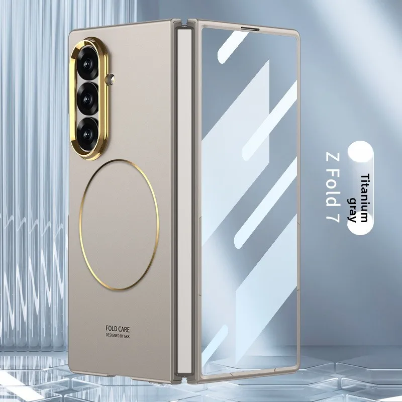 

Matte Frosted Phone Case For Samsung Galaxy Z Fold 7 Lens Shockproof Cover