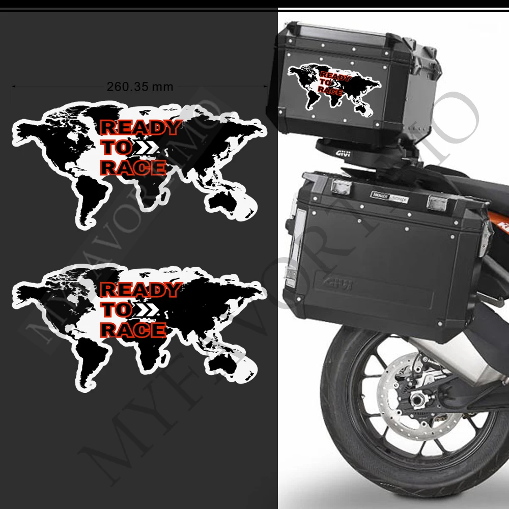 Motocicleta para ktm 250 390 1050 1090 1190 1290 1390 s r super aventura adv tronco casos de bagagem panniers alumínio pvc adesivos