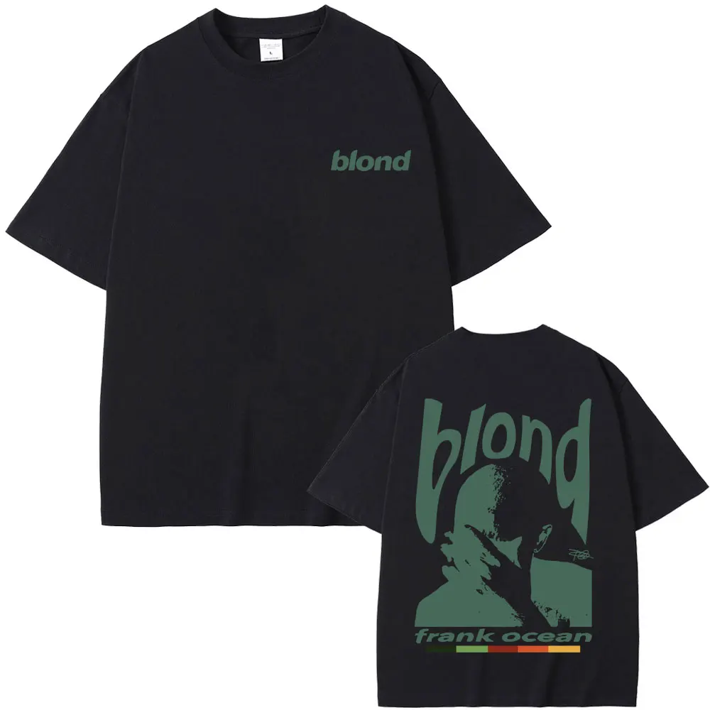 Rapper Frank Retro Grafik T-Shirt Herren Damen Hip Hop Ocean Album Kleidung T-Shirts Y2k Unisex Blond Mode T-Shirt Tee Top