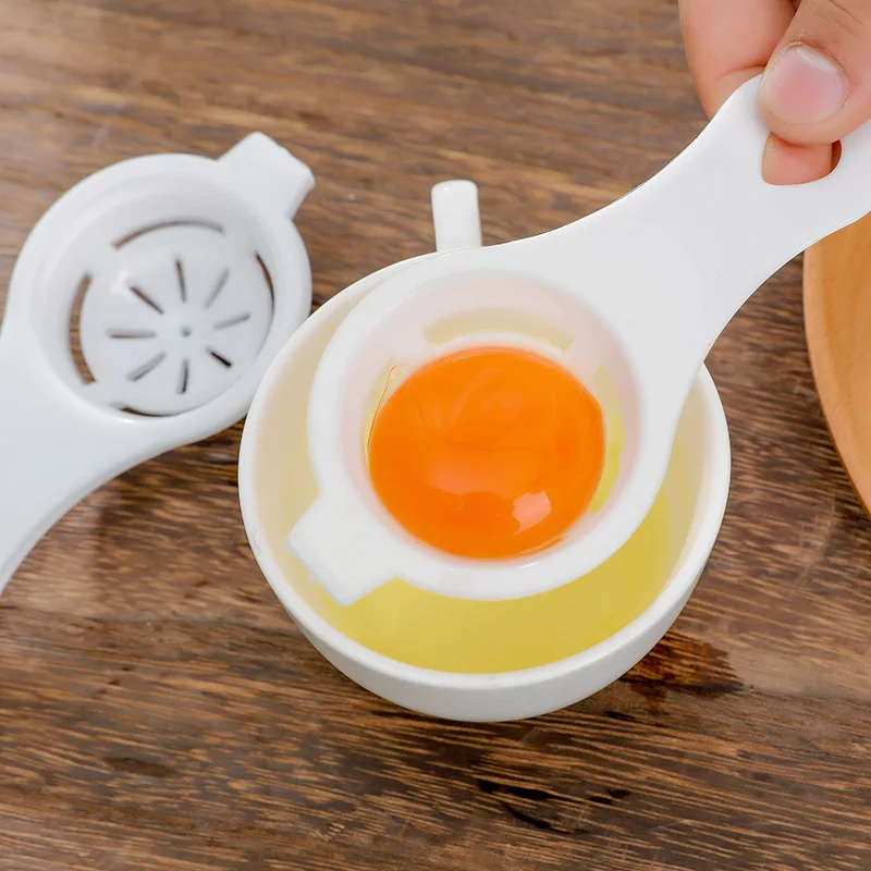 1PC Egg Yolk Separator Divider White Plastic Convenient Household Eggs Tool Cooking Baking Tool Kitchen Accessories Dropshipping