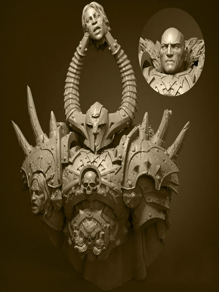 Figurine en résine 1/10, buste de guerrier ancien, modèle non assemblé, Kit de construction de figurines non peintes