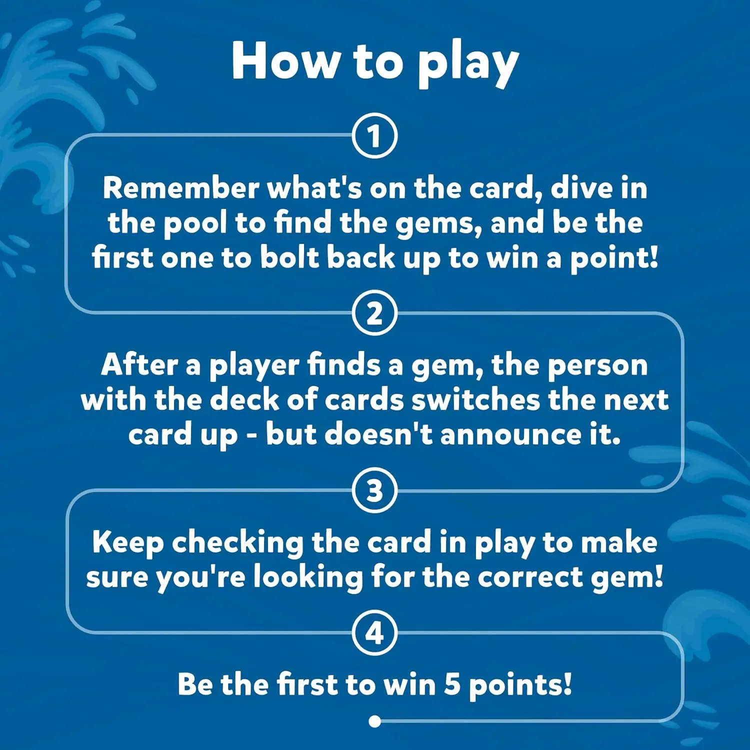 어린이 다이빙 게임 장난감 스킬매틱스 수영장 장난감 수중 다이빙 게임 시크앤스플래쉬 싱킹 토이 수상 스포츠 장난감 수영장 액세서리