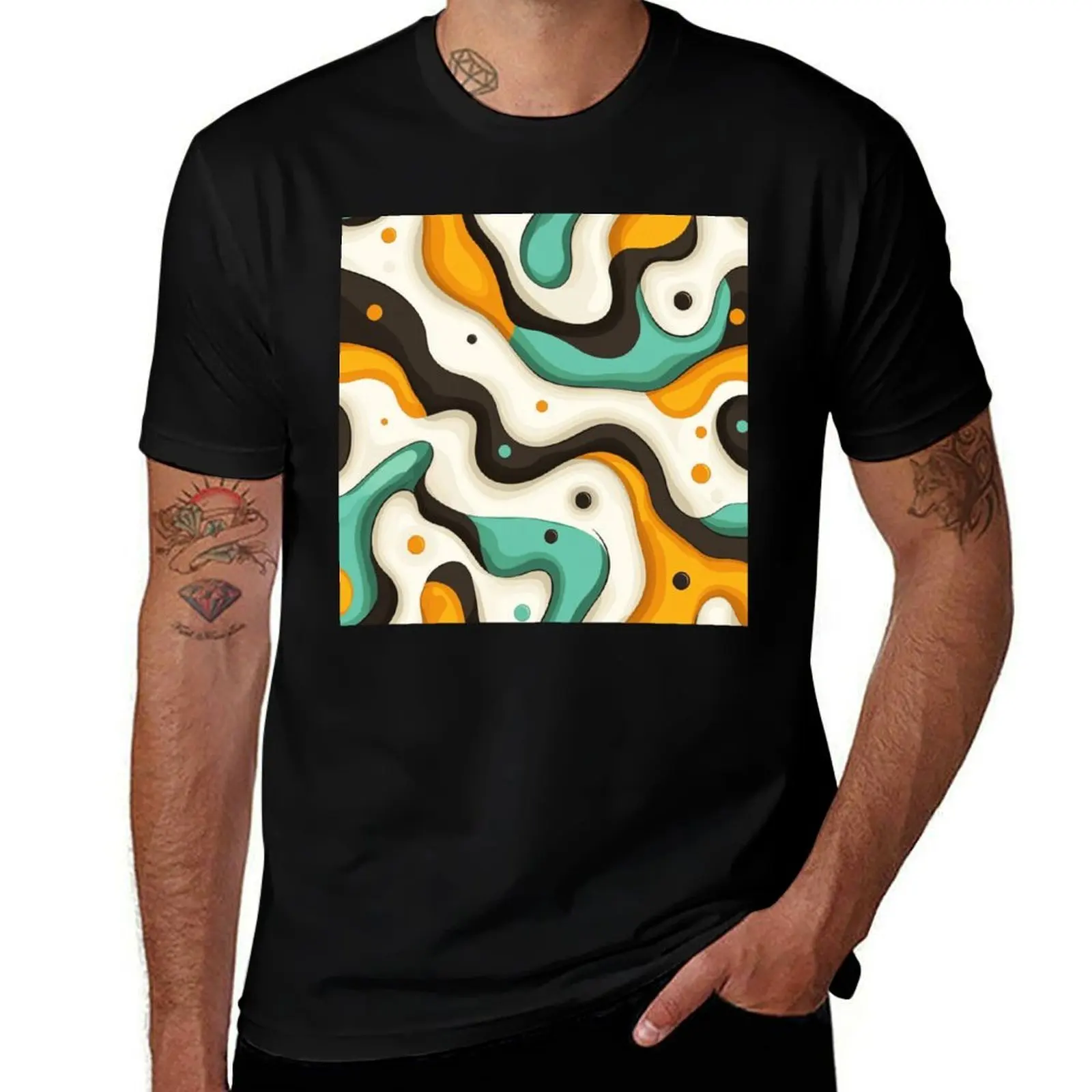

Ethereal Pastel Liquid Marble Pattern T-Shirt tshirts personalised valentines clothes affliction shirts t shirts for men cotton