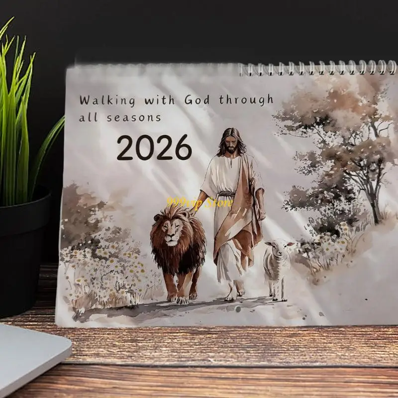 

C90C 2025 Art Calendar (Hear Him) 2026 Art Wall Calendar – "Hear Him", 8 x 11 inches printed on archival paper, monthly