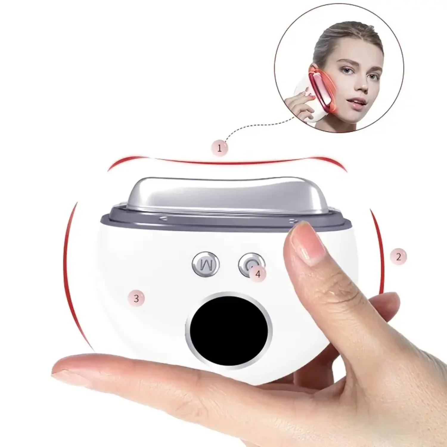 Electric Gua Sha Facial Tools, Face Scraping Massager for Anti-Aging, Contouring, and Tension Relief - Skin Care Tool