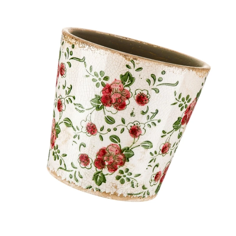  Retros Ceramic Plant Pot Including Drainage System For Moisture Management Nontoxic Promoting Green Living