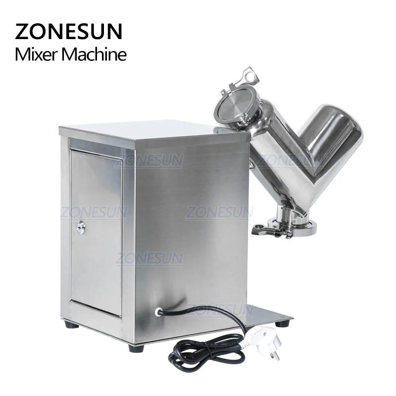 ZONESUN impastatrice di polvere secca miscelatore di polvere inossidabili frullatore casa macchina di miscelazione grano caramella compressa vitamina