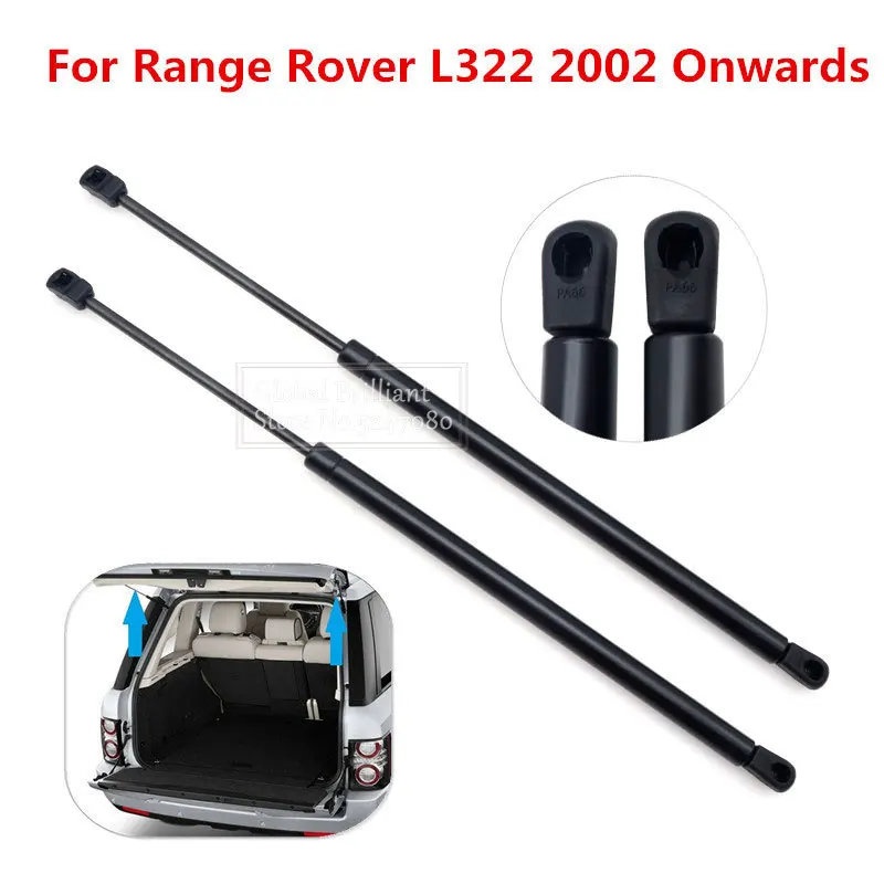 2Pcs Car Rear Upper Tailgate Boot Gas Spring Struts Support Rods Bars For Land Rover Range Rover L322 2002 Onwards BHE760020