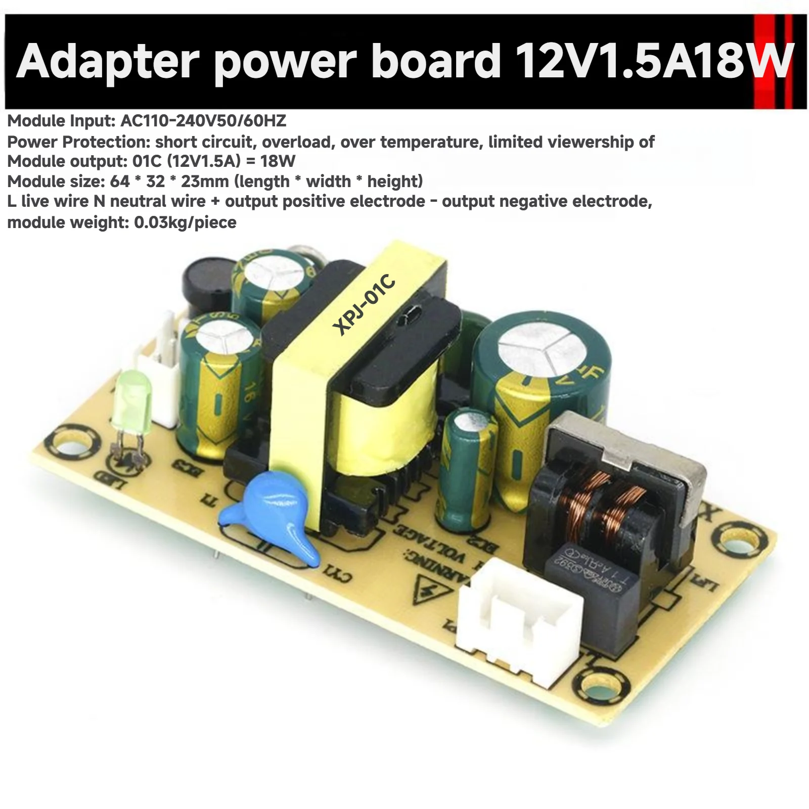 AC-DC Power Supply Module 12V  - Mic Preamp 1073 Clone review and price