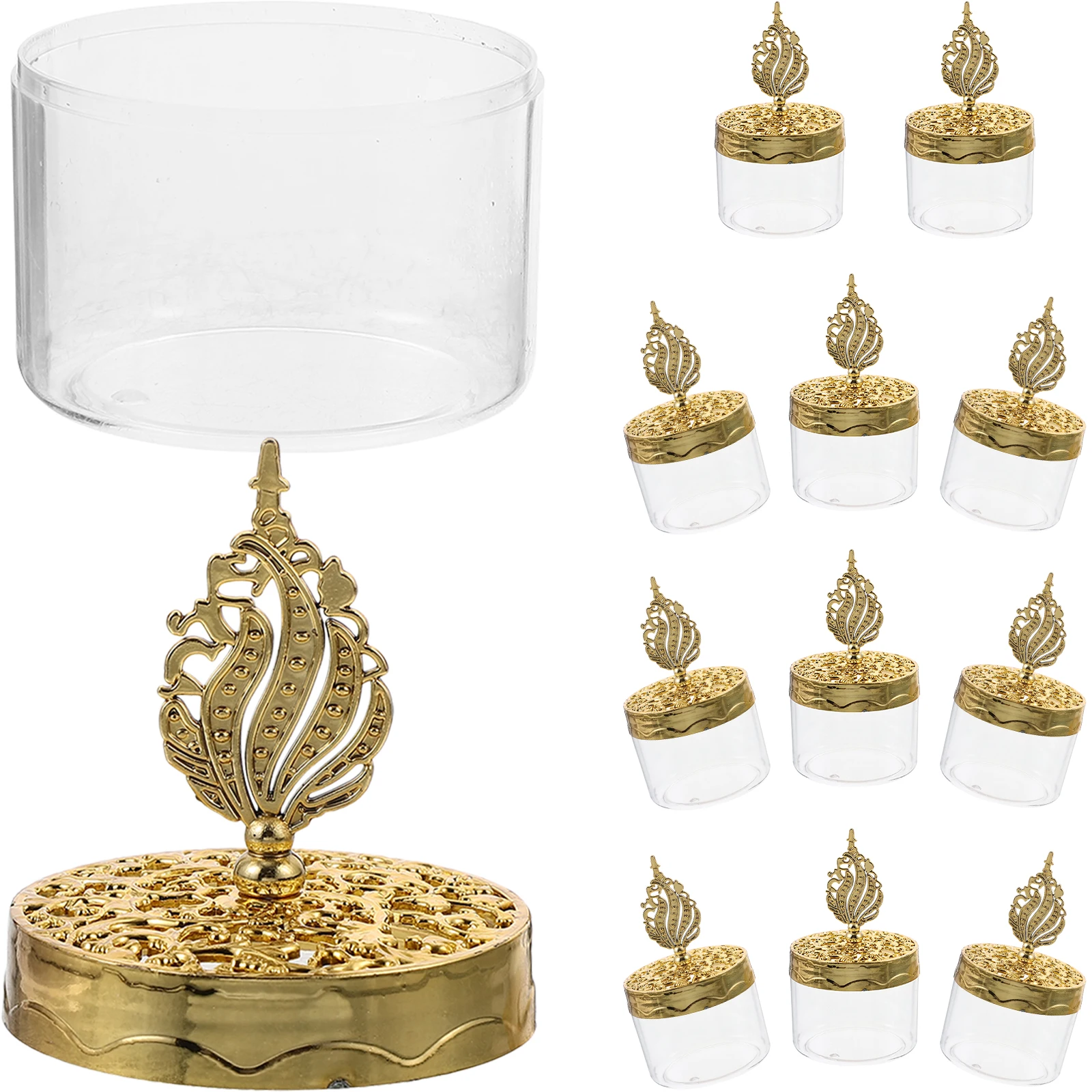 

12 Pcs Clear Candy Boxes Packaging Containers Small Party Favor Boxes for Treats Gifts European Style Transparent Plastic