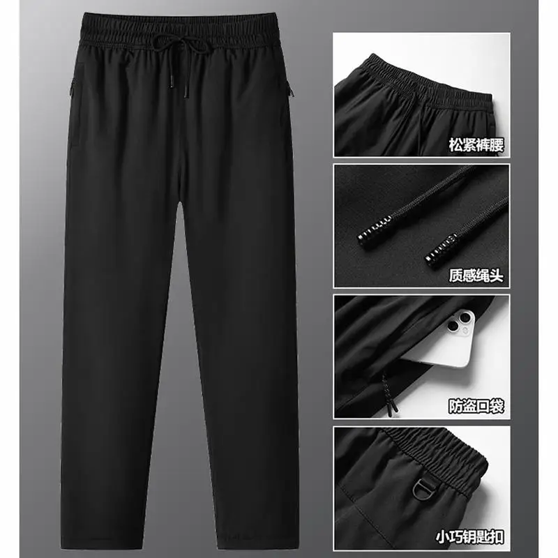 Winter Cotton Pants Men Plus Size 5XL 6XL 7XL 8XL Thickened Plush Pants Outdoor Windproof Large Size Men Trousers