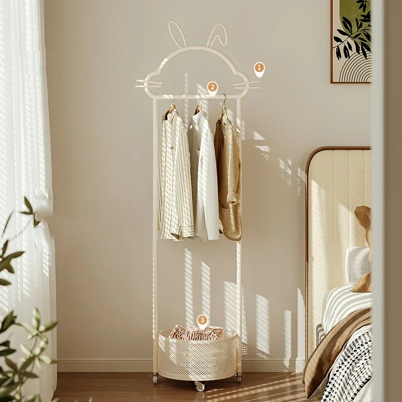 Kawaii Boys Clothes Rack Ladder Boutique Extension Golden Clothes Rack Black Closet Colgador De Ropa Modern Furniture Home