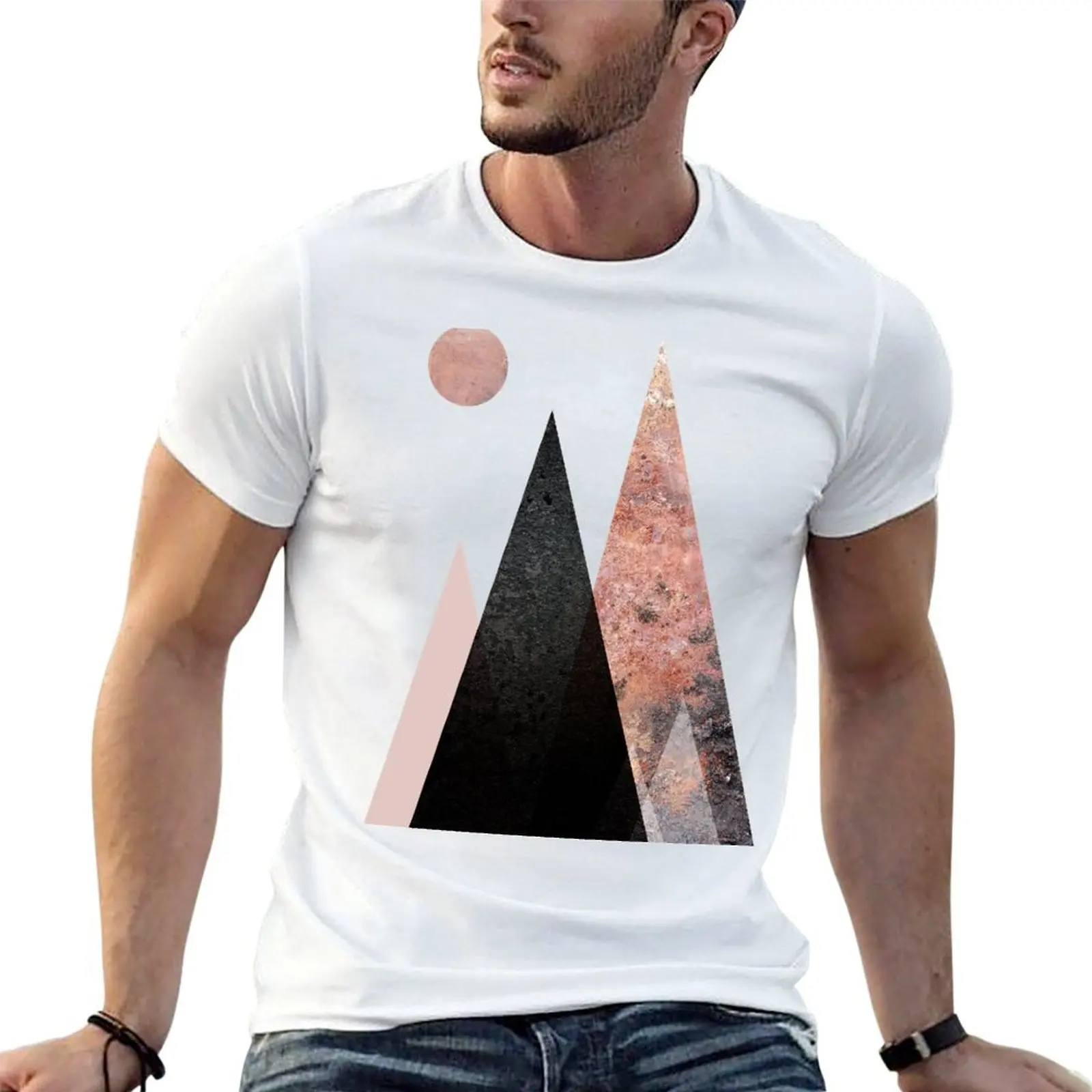 Nordic Mountain Range T-Shirt cheap stuff summer top clothing for men
