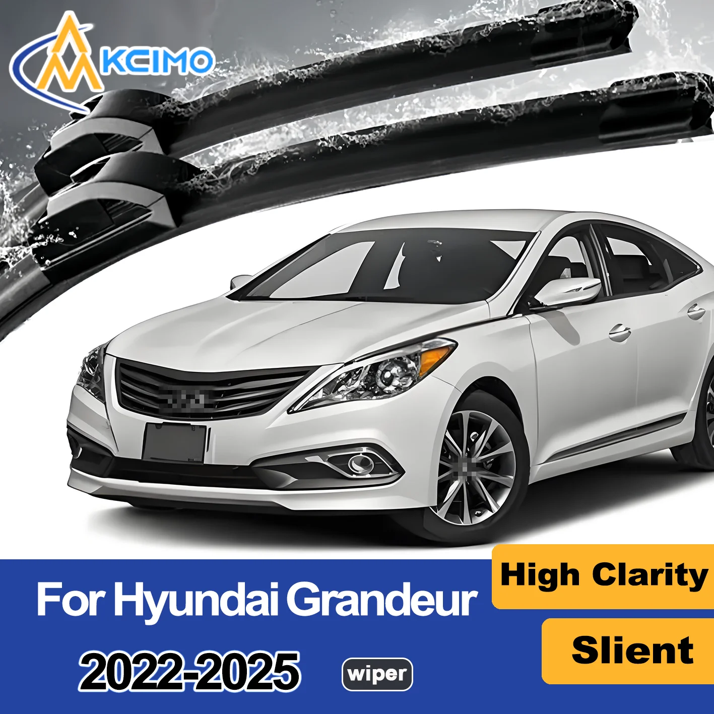 

2PCS New Front Wiper Blade for Hyundai Grandeur GN7 2022-2025 Hyundai Azera Front Windshield Auto Wipers Blade Accessories 2025