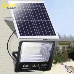 refletor solar Luzes solares ao ar livre painel solar refletor led solar holofotes jardim led refletor à prova dwaterproof água luz solar com 5m cabo poderoso