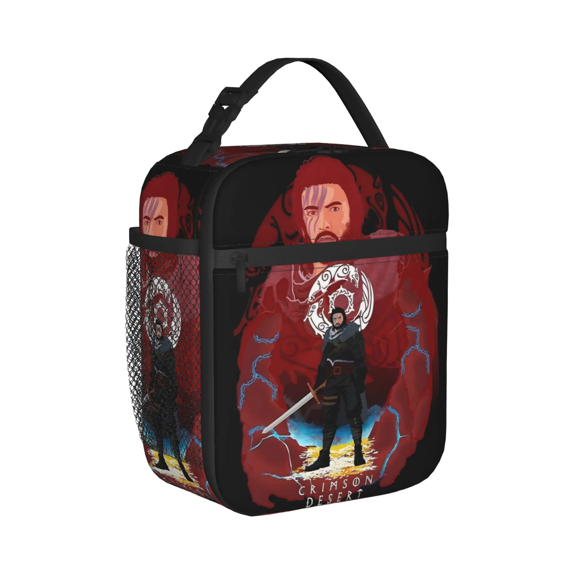 Crimson Desert  Game Insulated Lunch Bag Portable  Reusable Cooler Bag Tote Lunch Box Beach  Picnic Bento Pouch