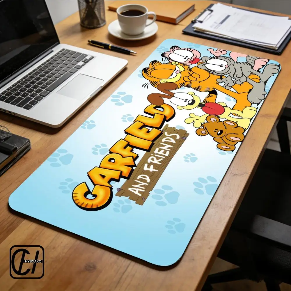 

Garfield Mouse Pad Desk Mouse Pad Cute HD Desk Pad Extended Gaming Keyboard Mats Large XXL Gamer Mousepad 90x40
