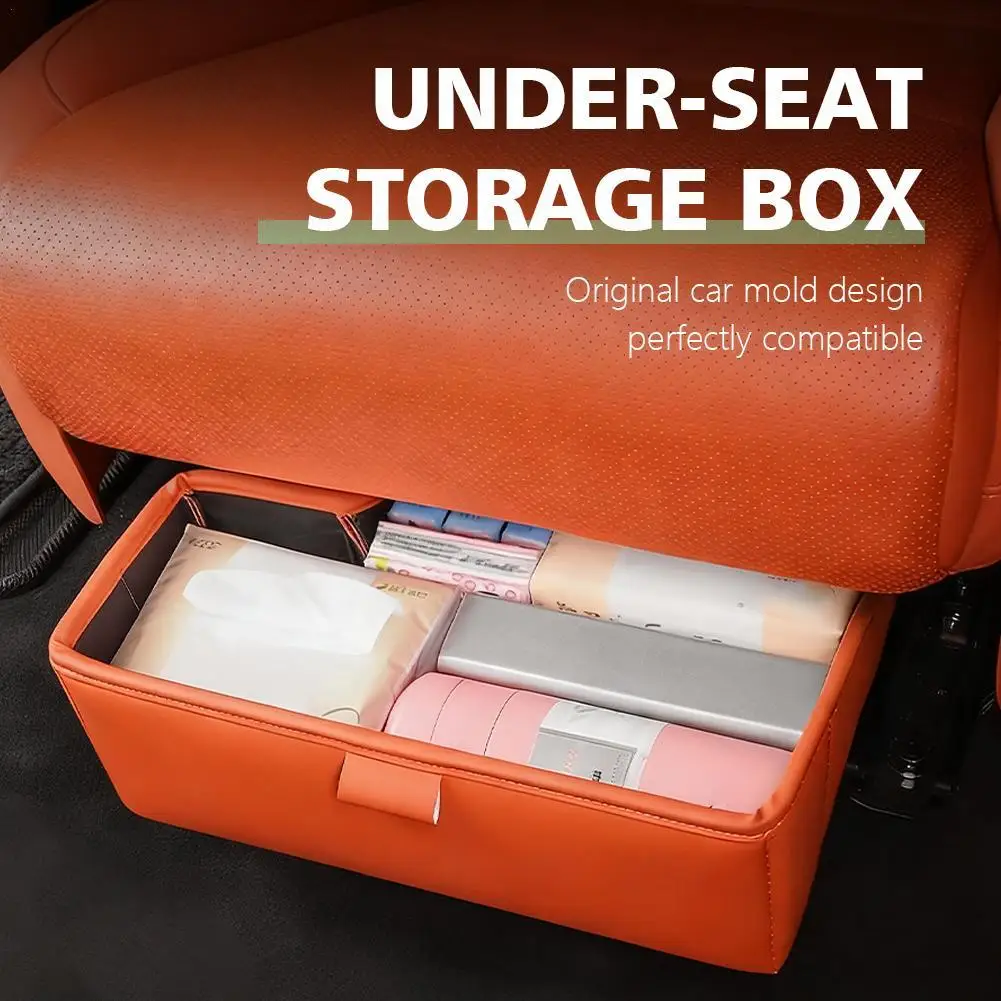 

For Li Lixiang L9 L8 2024 2023 2022 Car Second Row Under Seat Storage Box Glove Bag Interior Decoration Styling Accessories