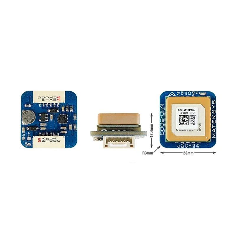 Classy-20X20mm M10Q-5883 GNSS GPS وحدة البوصلة المغناطيسية QMC5883L M8Q لطائرة RC FPV حرة طويلة المدى الطائرة بدون طيار DIY
