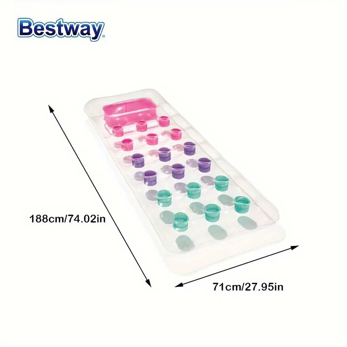 Bestway43040 Schwimmbad schwimmende Liege, 188x71cm PVC Wasser schwimmende Hängematte