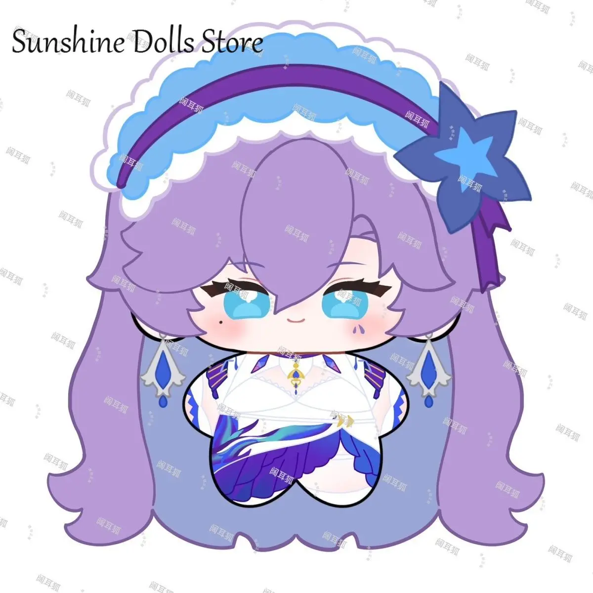 Wuthering Waves Cantarella Jianxin Anime Mini Puppe Entzückender Druck Seestern Körper 10CM Anhänger Plüsch Puppen Schlüsselanhänger Spielzeug