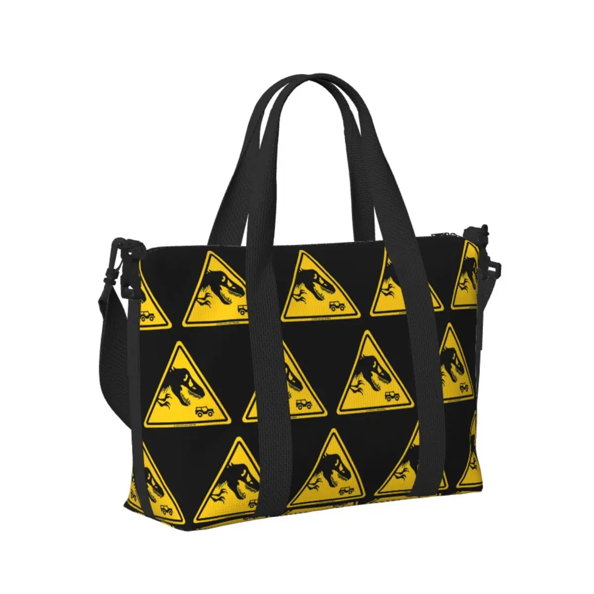 

Custom Jurassic Park (5) Beach Travel Bag Large Capacity Tote Bags for Gym Yoga Women Shopping Duffle Shoulder Bag