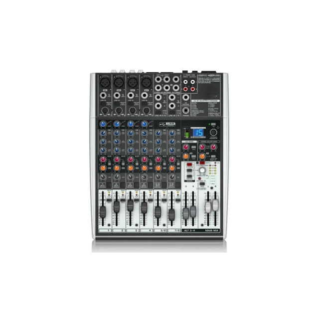 YYHC-Mixer, 8-channel sound card, Professional audio mixer X1204USB for performance, conference and effects stage