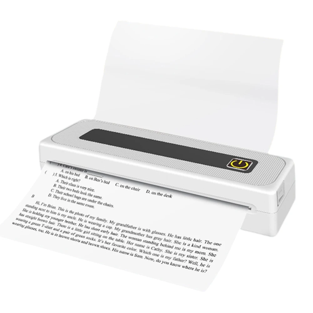 

Wirelessly BT 200dpi Label Maker With Roll Paper Portable Thermal Printer Photo Label Memo Wrong Question Printing for Kids Gift