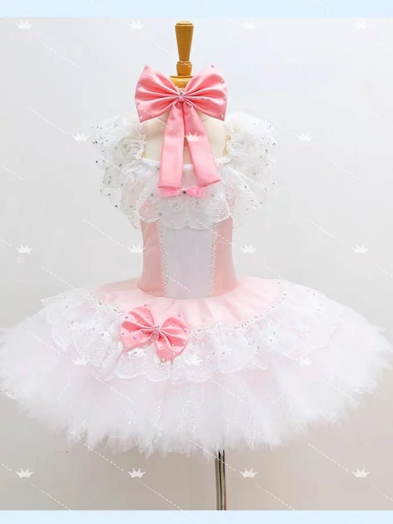 simple-pink-fairy-doll-ballet-performance-skirt-tutu-cetition-costume-puppet-doll-outfit-pure-cotton-glittering-women's-ba