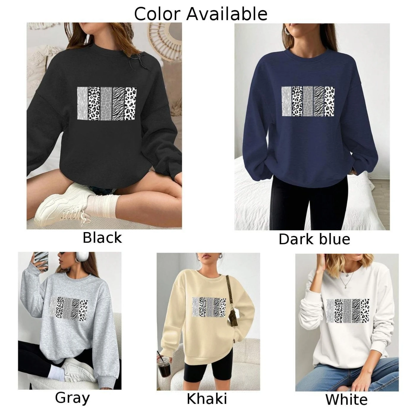 سترة سوداء مخملية برقبة دائرية سترة نسائية للخريف ملابس يومية ملابس منزلية وصلت حديثًا مناسبة للربيع والخريف #5